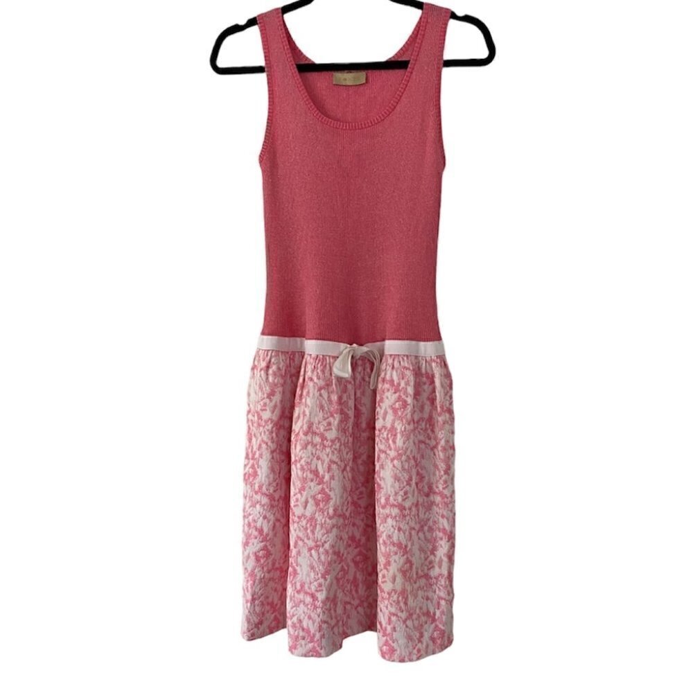 ports dress scoop-neck sleeveless drop waist